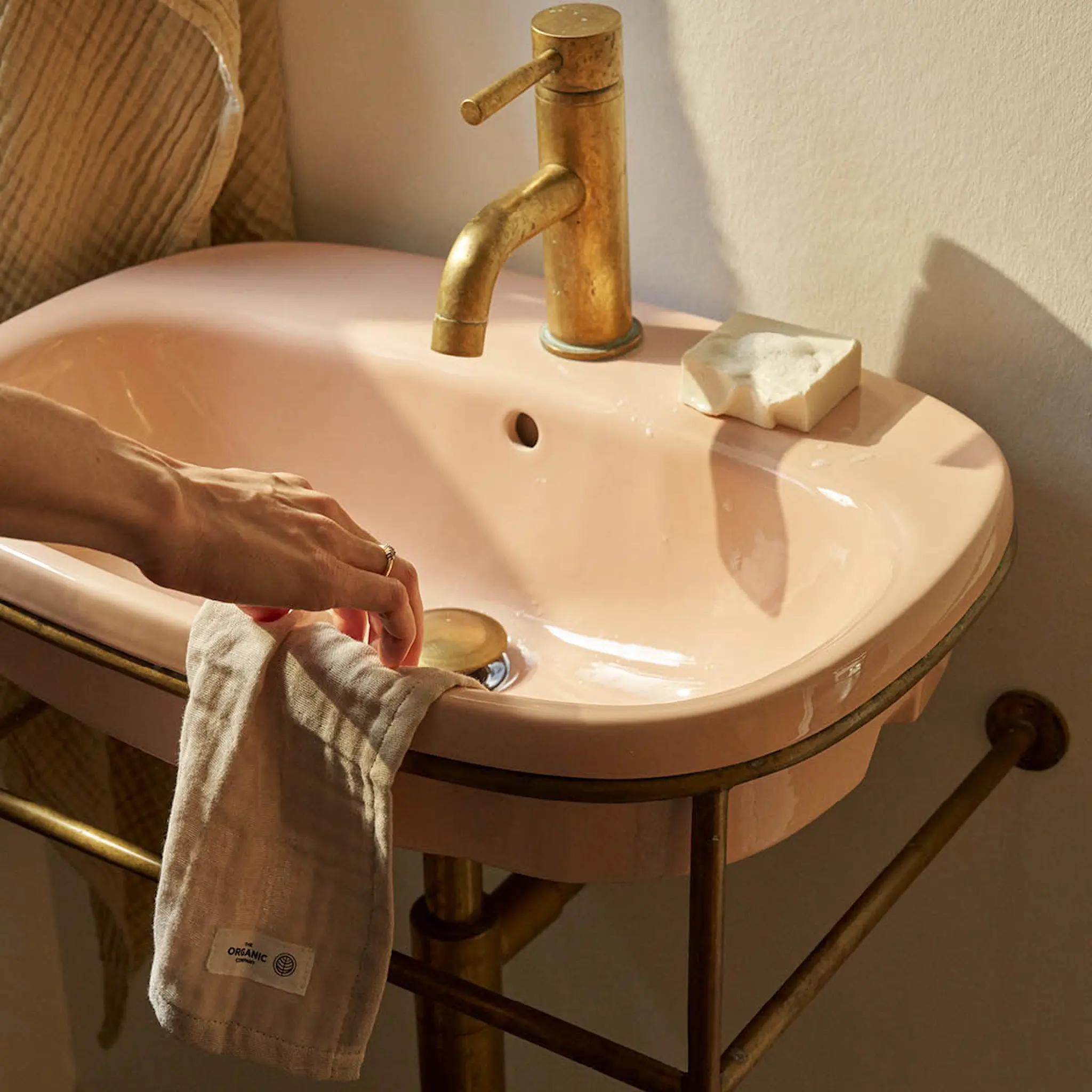 The Organic Company FINE Pesulappu 30x30 cm 3 kpl Stone