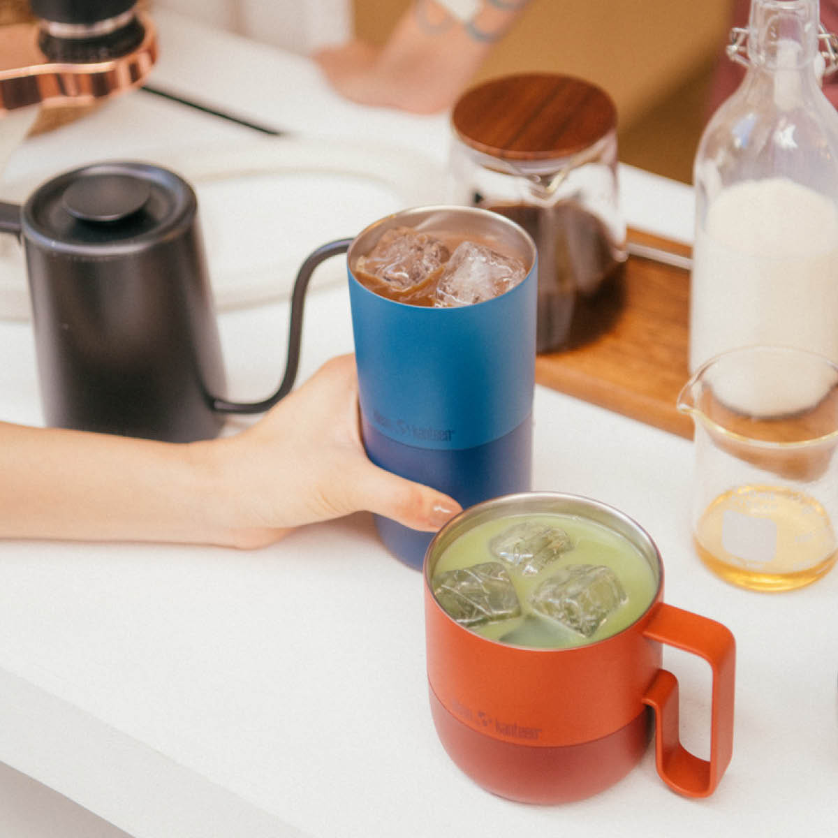 Klean Kanteen Rise Tumbler 47 cl med flipplokk stellar