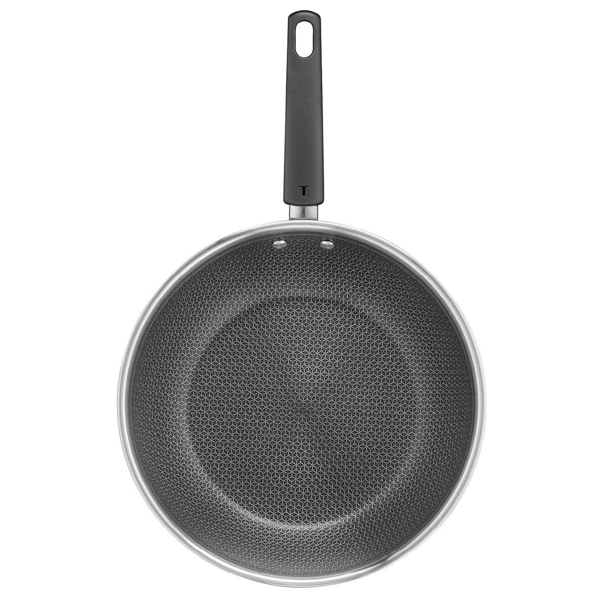 Tefal Emotion Plus Power SS Mesh wokpannu kannella 28 cm hunajakenno