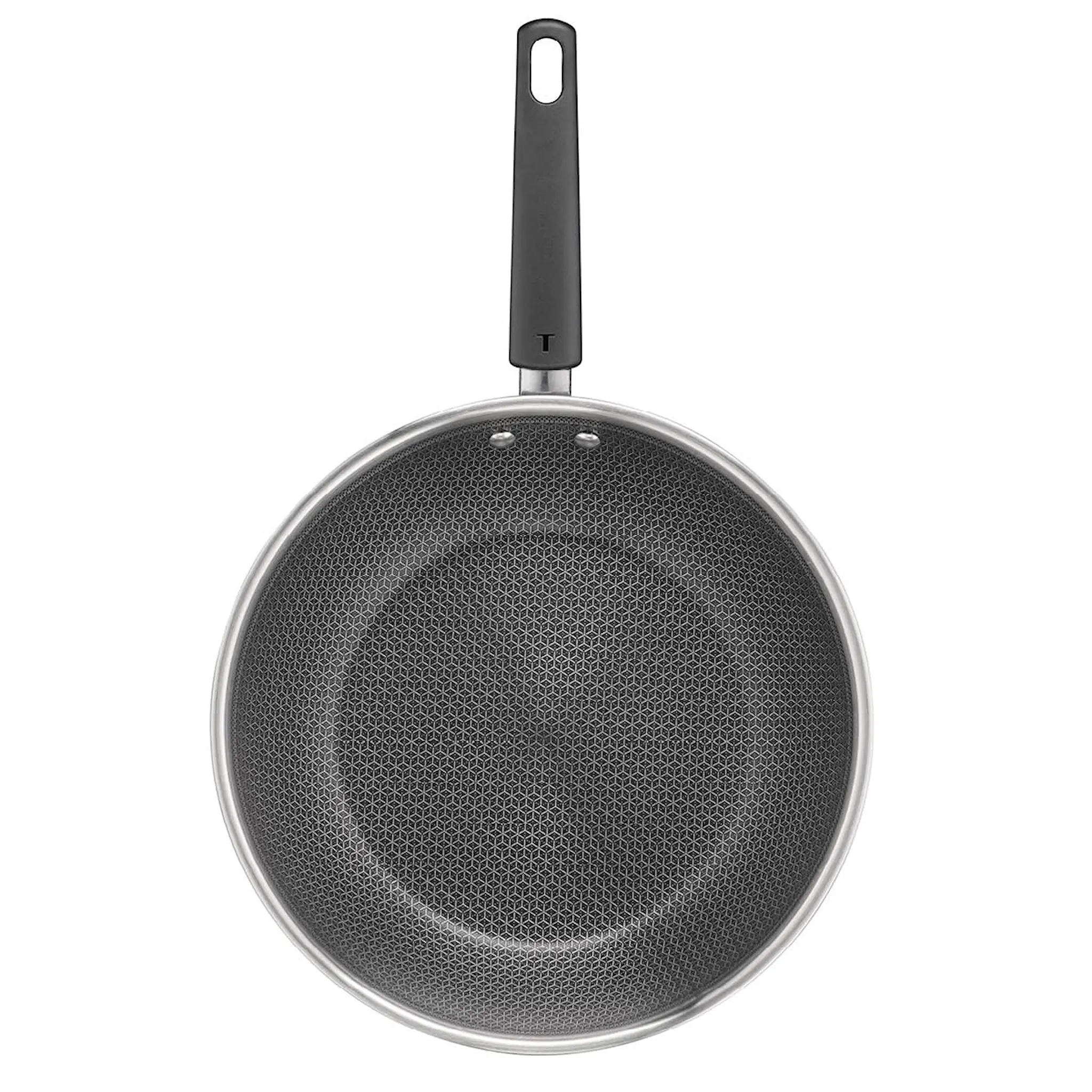 Tefal Emotion Plus Power SS Mesh wokpannu kannella 28 cm hunajakenno
