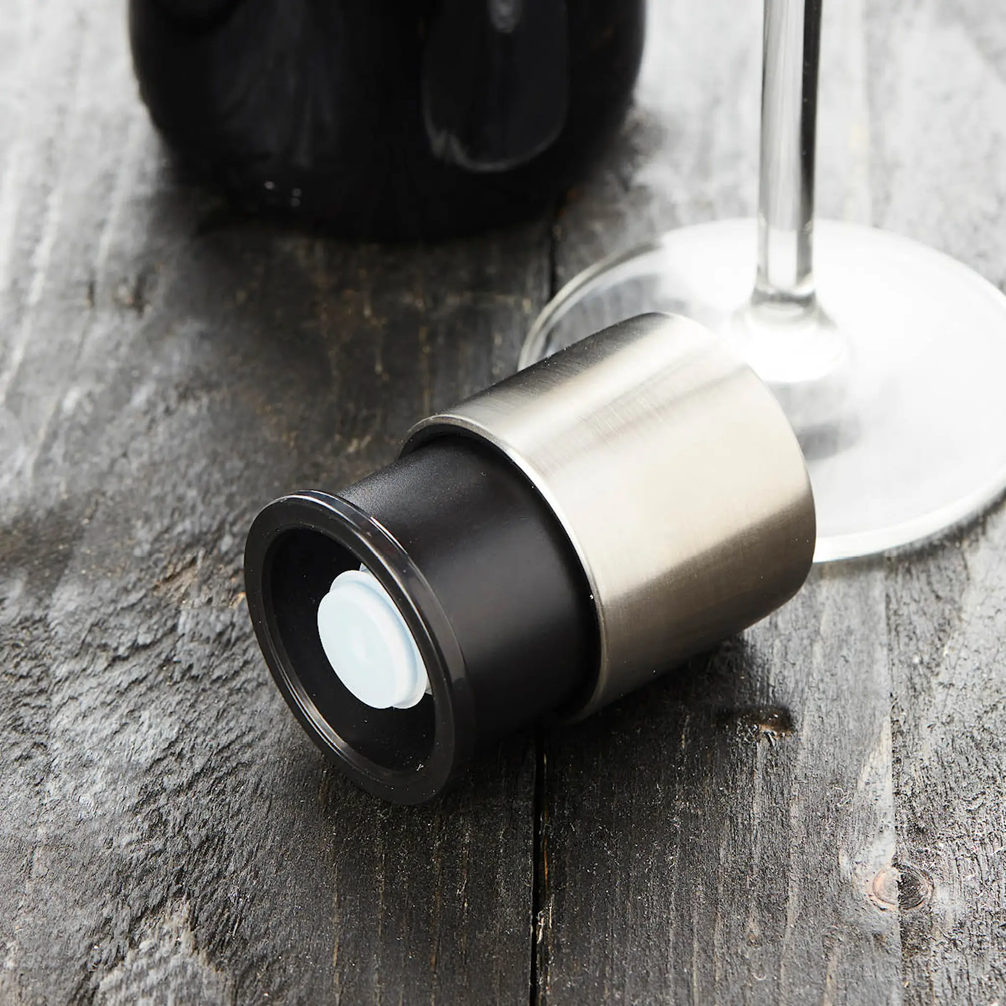 Point Virgule Vakuumkork till vinflaskor stål