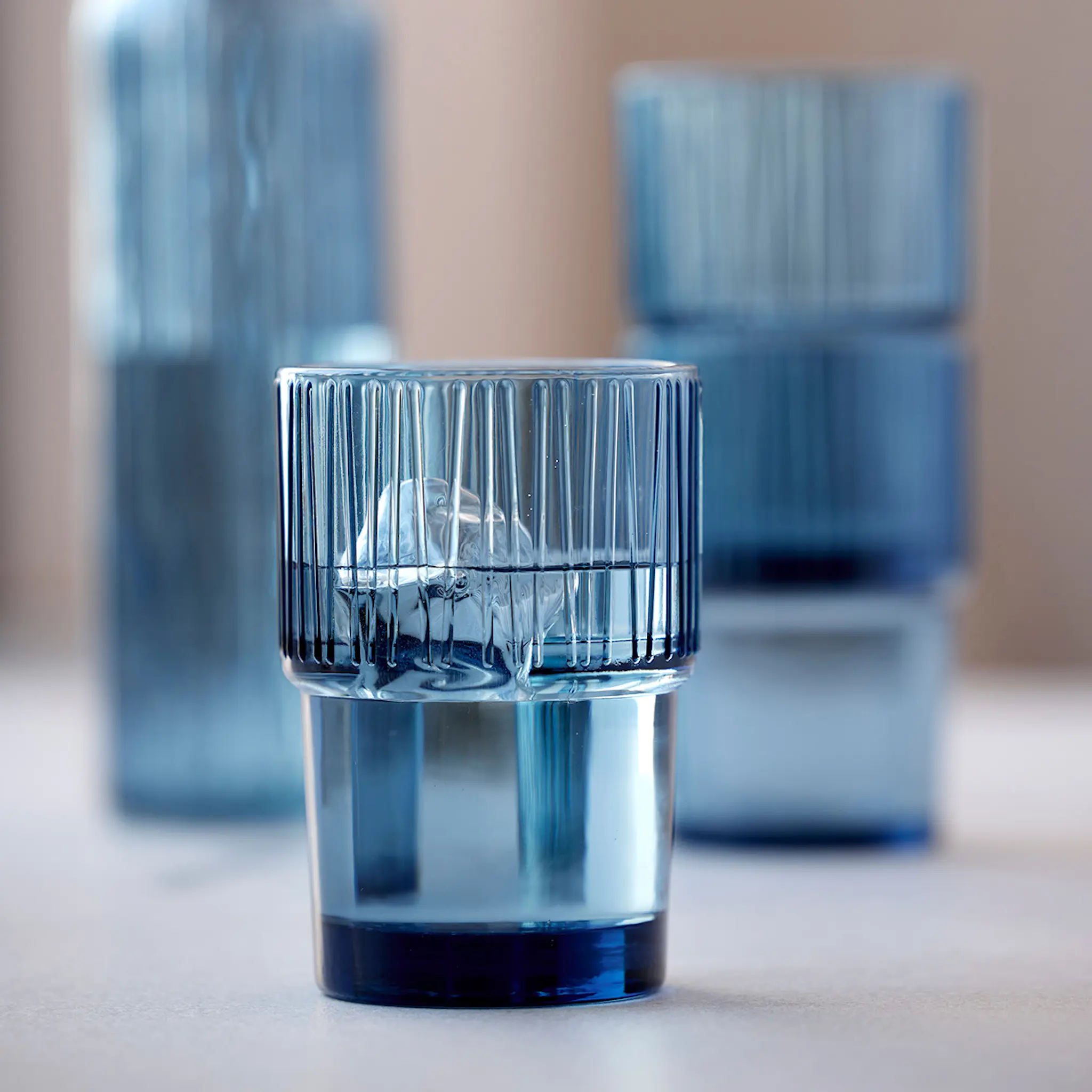 Bitz Kusintha kaffeglas 38 cl 4-pack blå