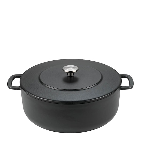 Gjutjärnsgryta 28 cm 5,3 L svart