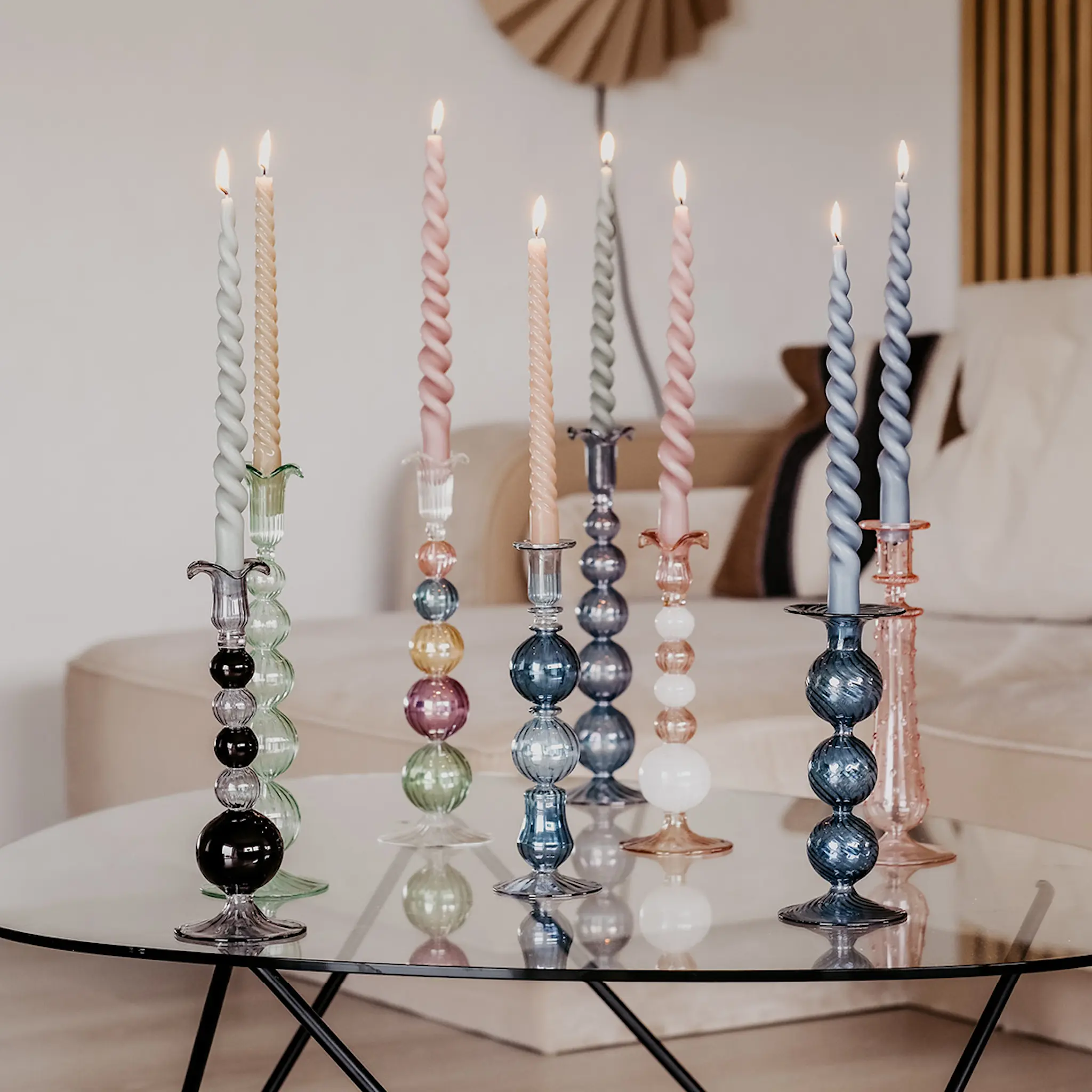 Moonlight Copenhagen Sky ljusstake 30 cm multi