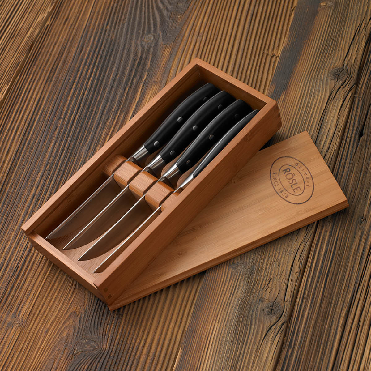 Rösle Grillkniv 24 cm 4-pack rostfritt stål