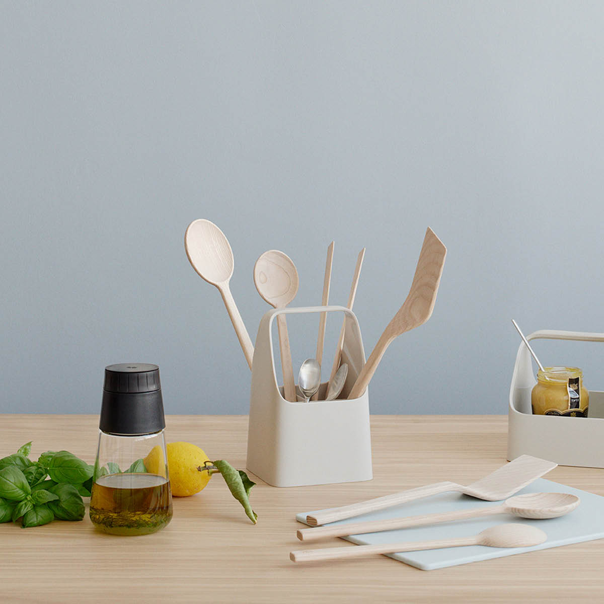 RIG-TIG Handy-Box Förvaringsbox 12x12,5 cm Ljusgrå