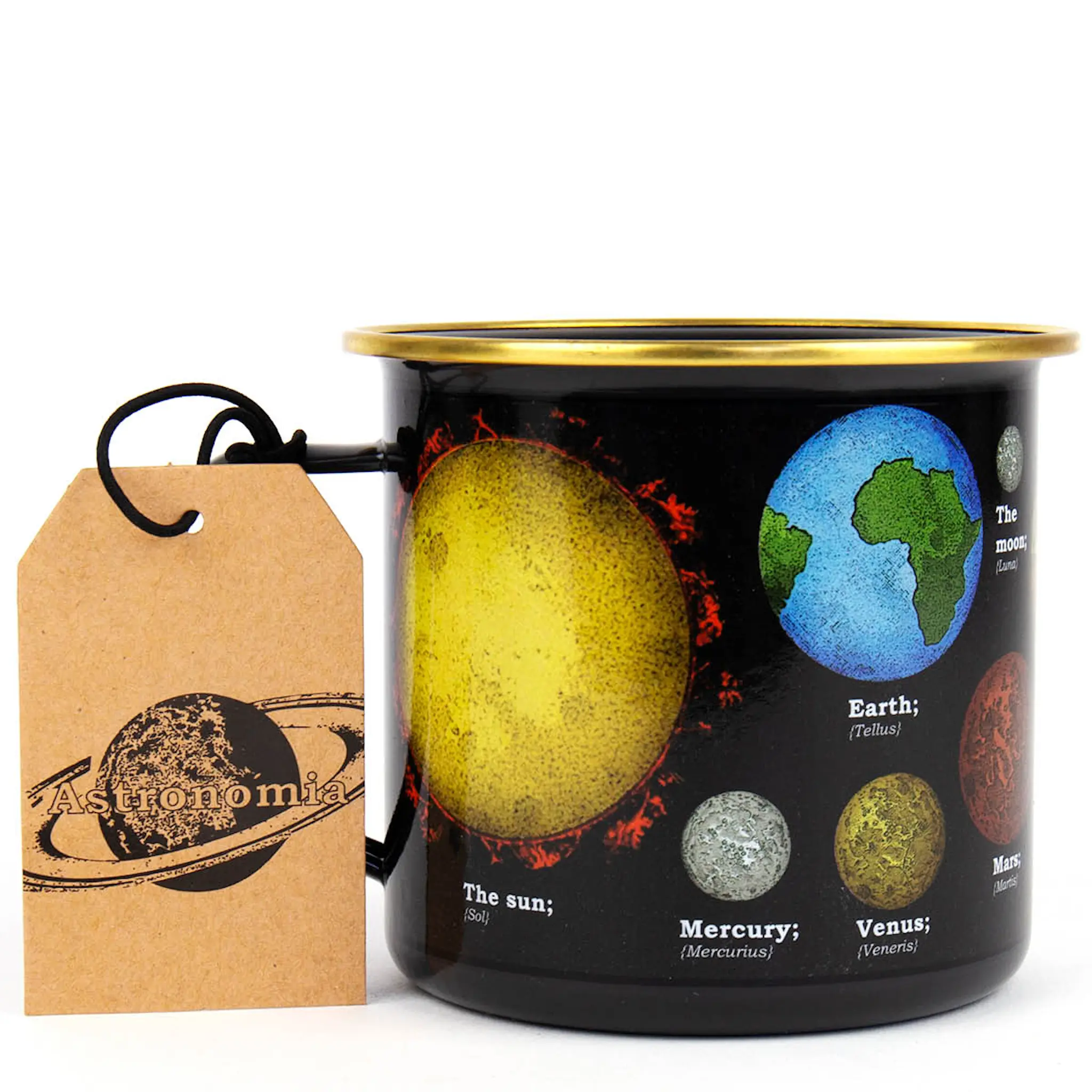 Gift Republic Emaljmugg 50 cl astronomi
