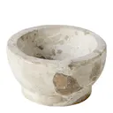 Vita saltskål 6,3 cm ljus rosa