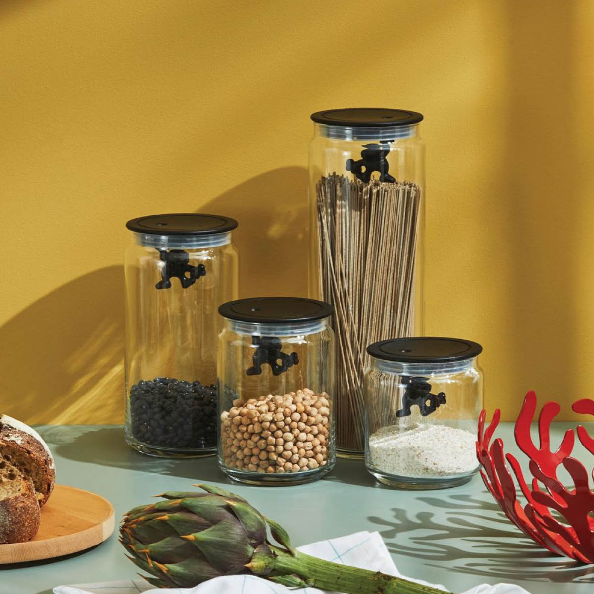 Alessi Gianni Lasipurkki 1,4 L Musta