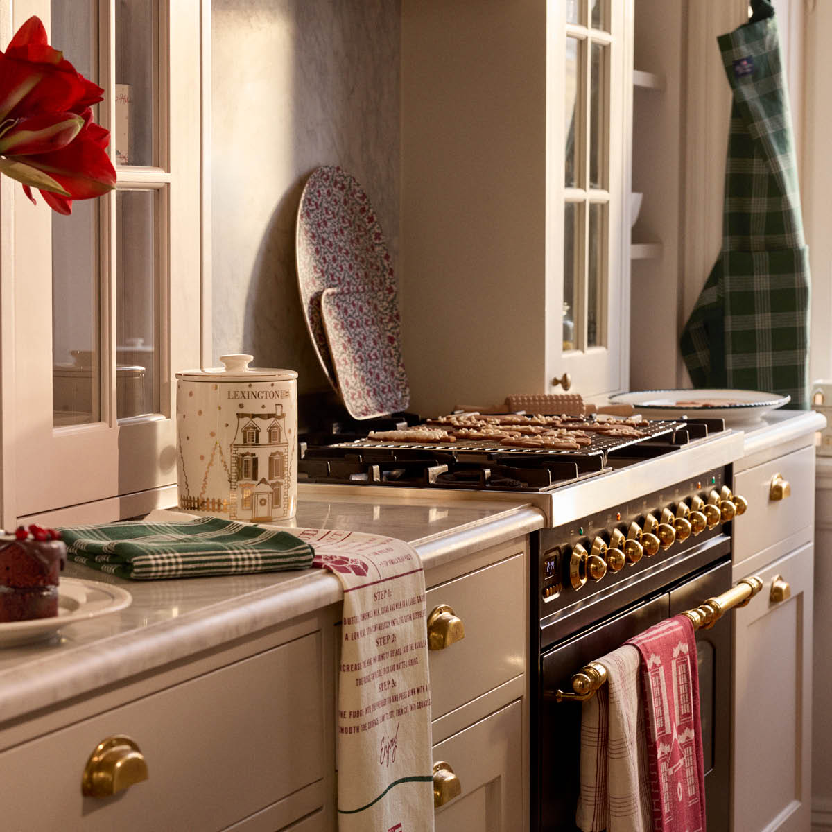 Lexington Original kjøkkenhåndkle Christmas Fudge 50x70 cm hvit/rød/grønn