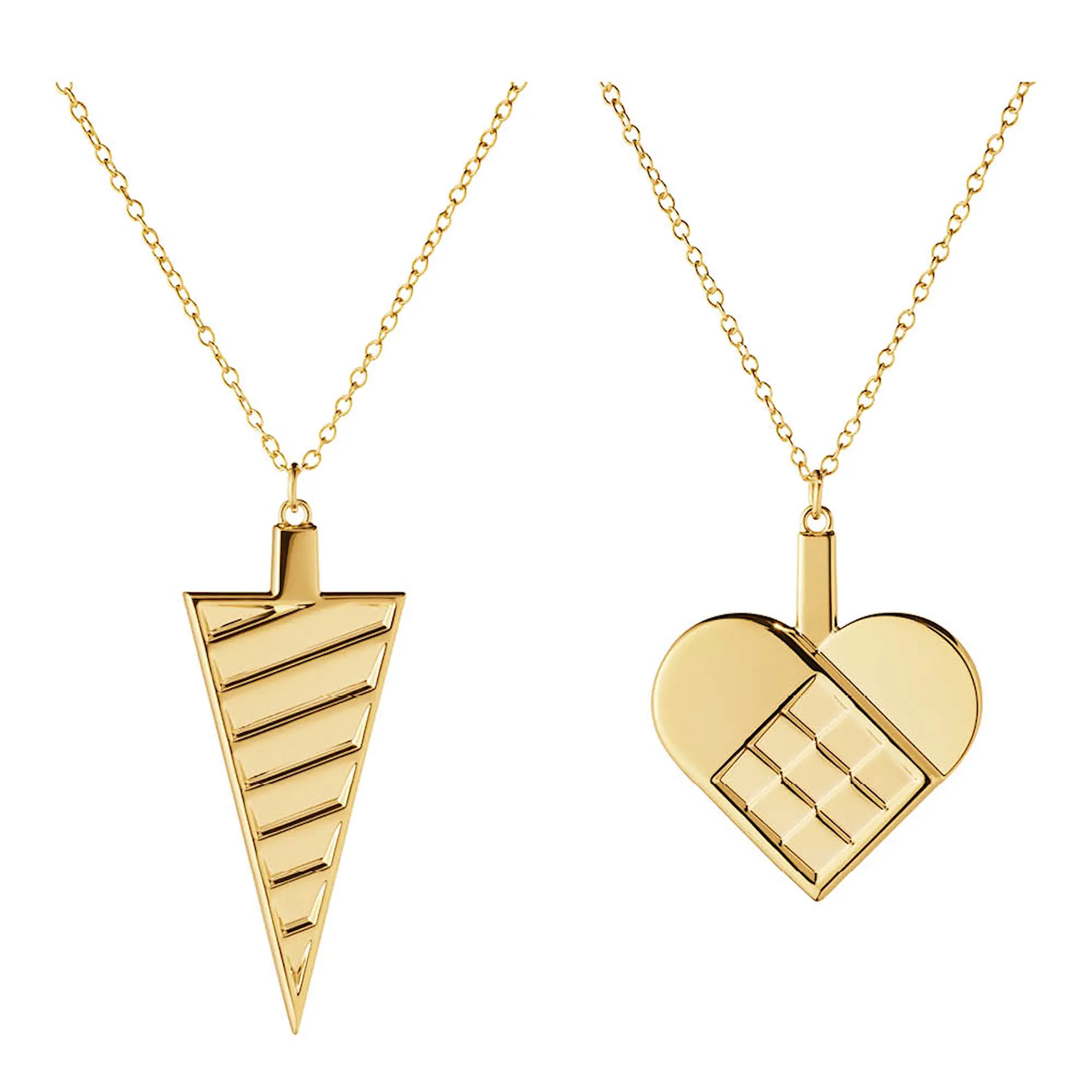 Georg Jensen Jul 2025 julhänge 2 delar hjärta & strut guld