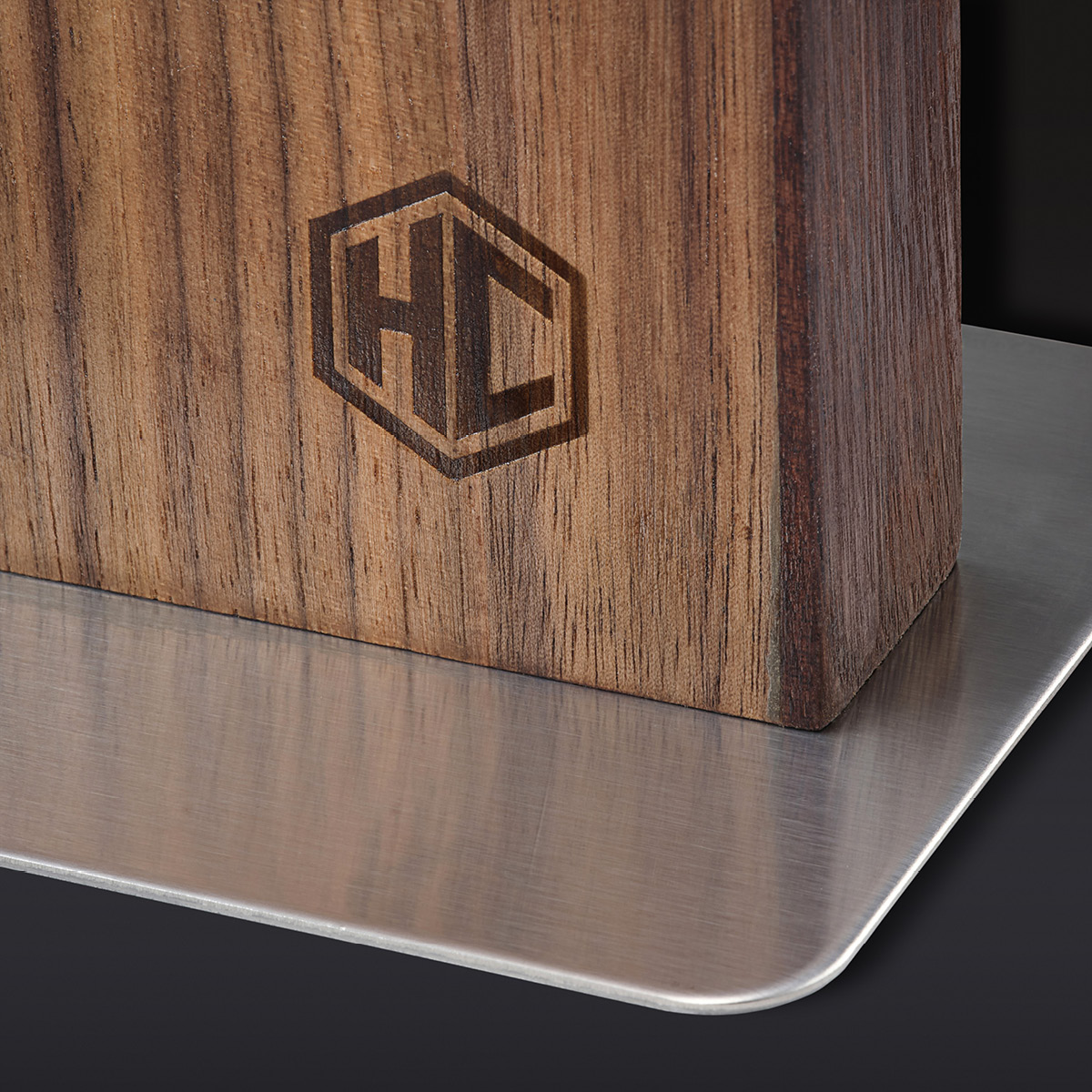 Hexclad Veitsitukki 23 cm Pähkinäpuu