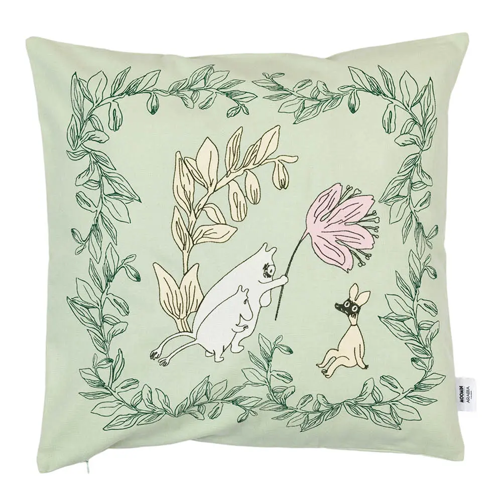 Muumi tyynynpäällinen 50x50 cm vihreä