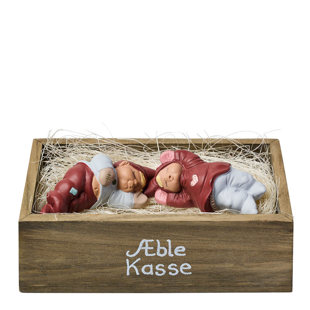 Klarborg Adam & Annika tomtar i trälåda 13,5 cm