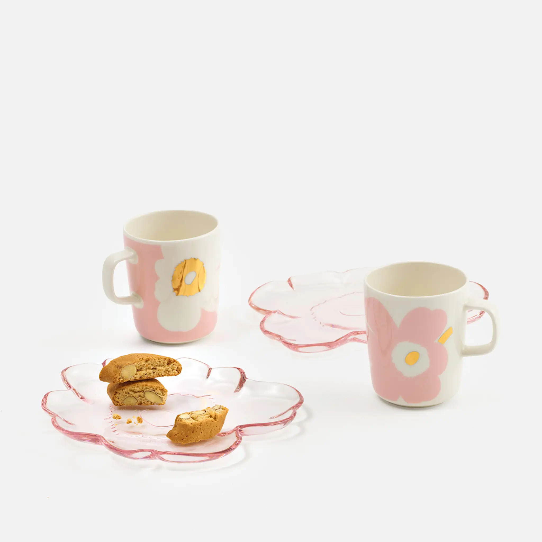 Marimekko Unikko assiett 20 cm blomformad rosa
