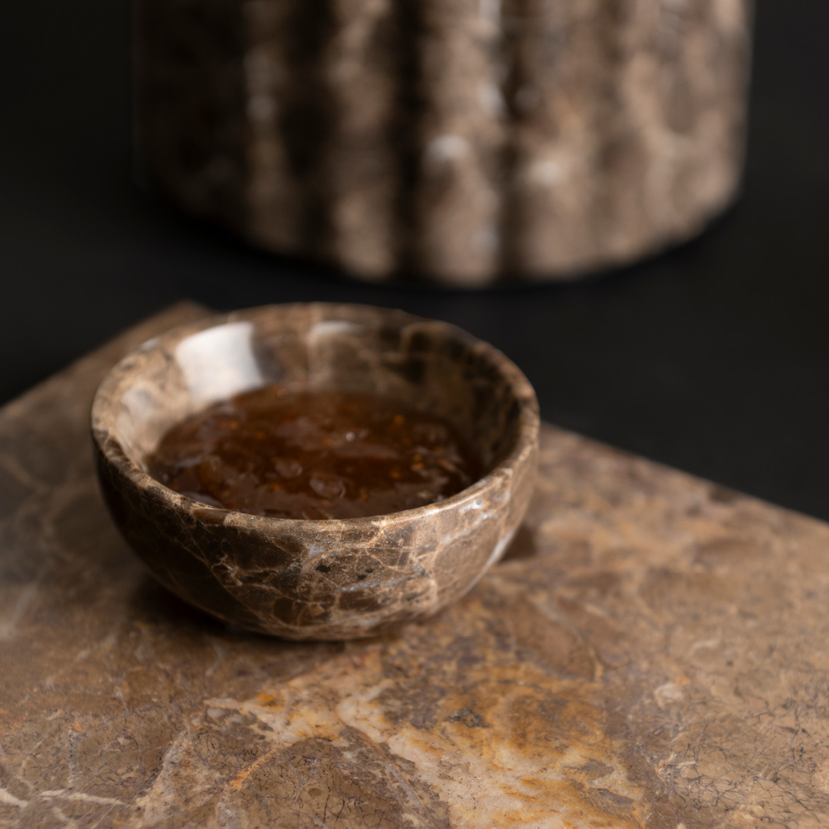 Maku Kitchen Life Maku Mini Marmorikulho 7 cm Ruskea