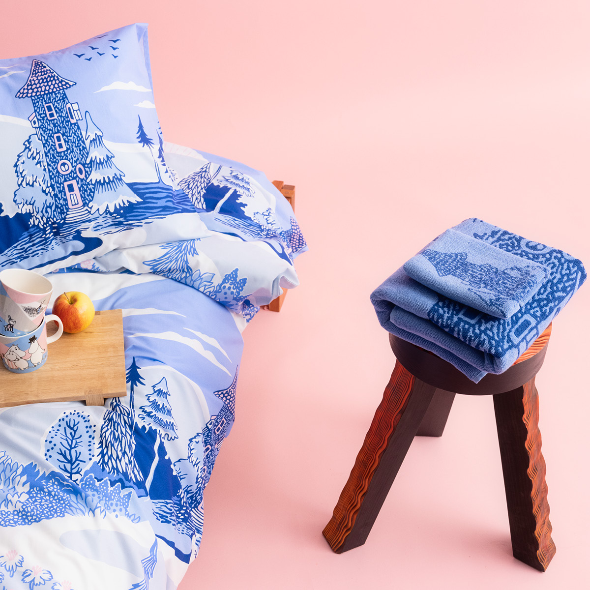 Moomin Arabia Mummi badehåndkle 70x140 cm Endelig hjemme