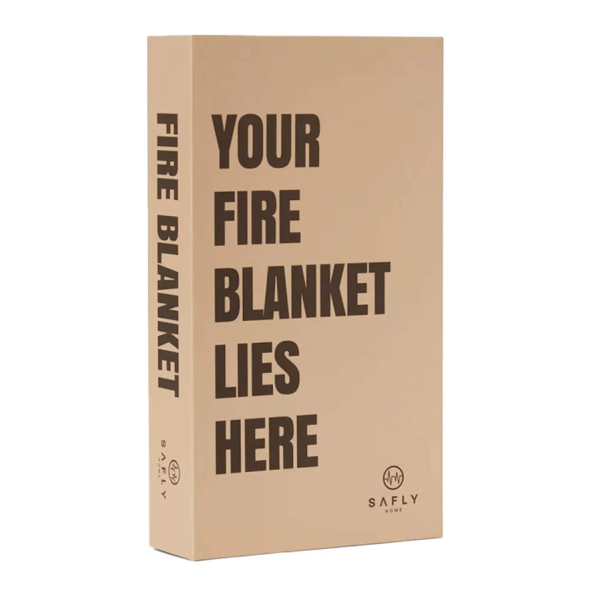 Safly Coffee Table Book med brandfilt 16x28 cm beige