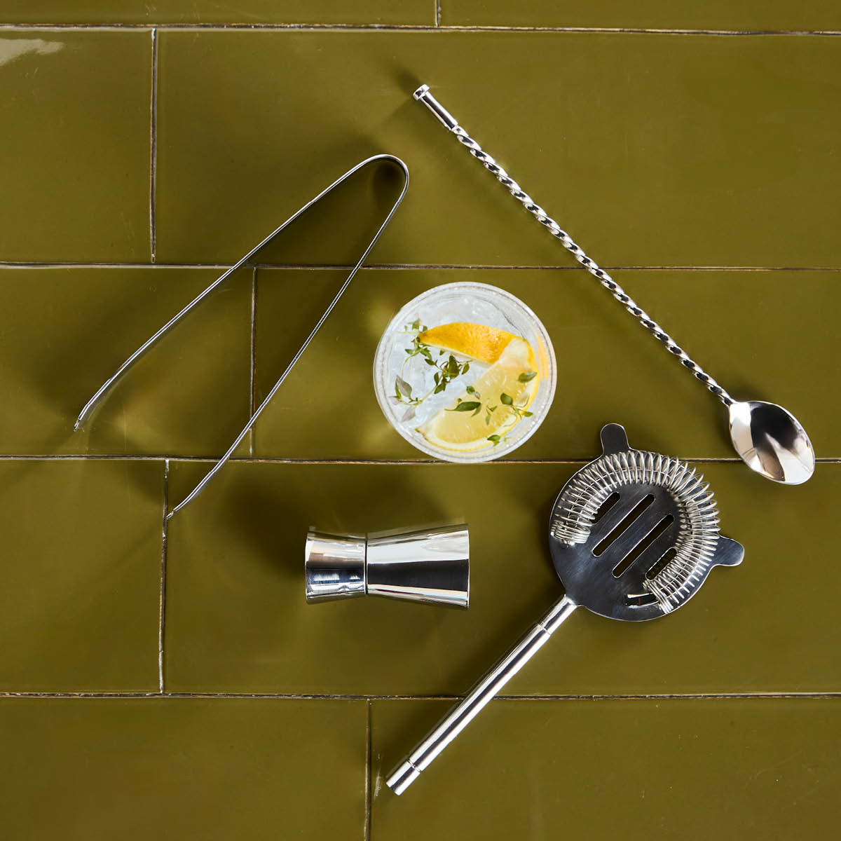 House Doctor Kett barset 4 delar silverfinish