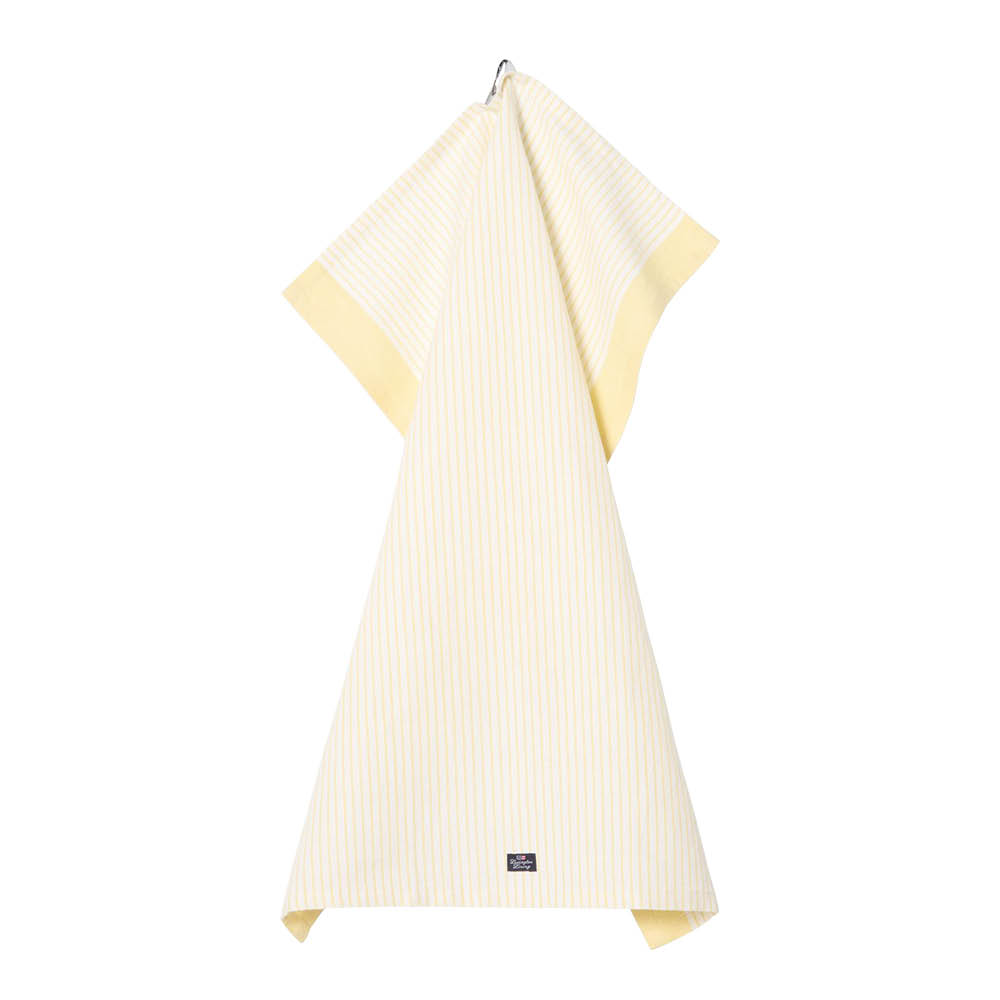 Lexington Kökshandduk linne/bomull 50x70 cm gul/vit randig