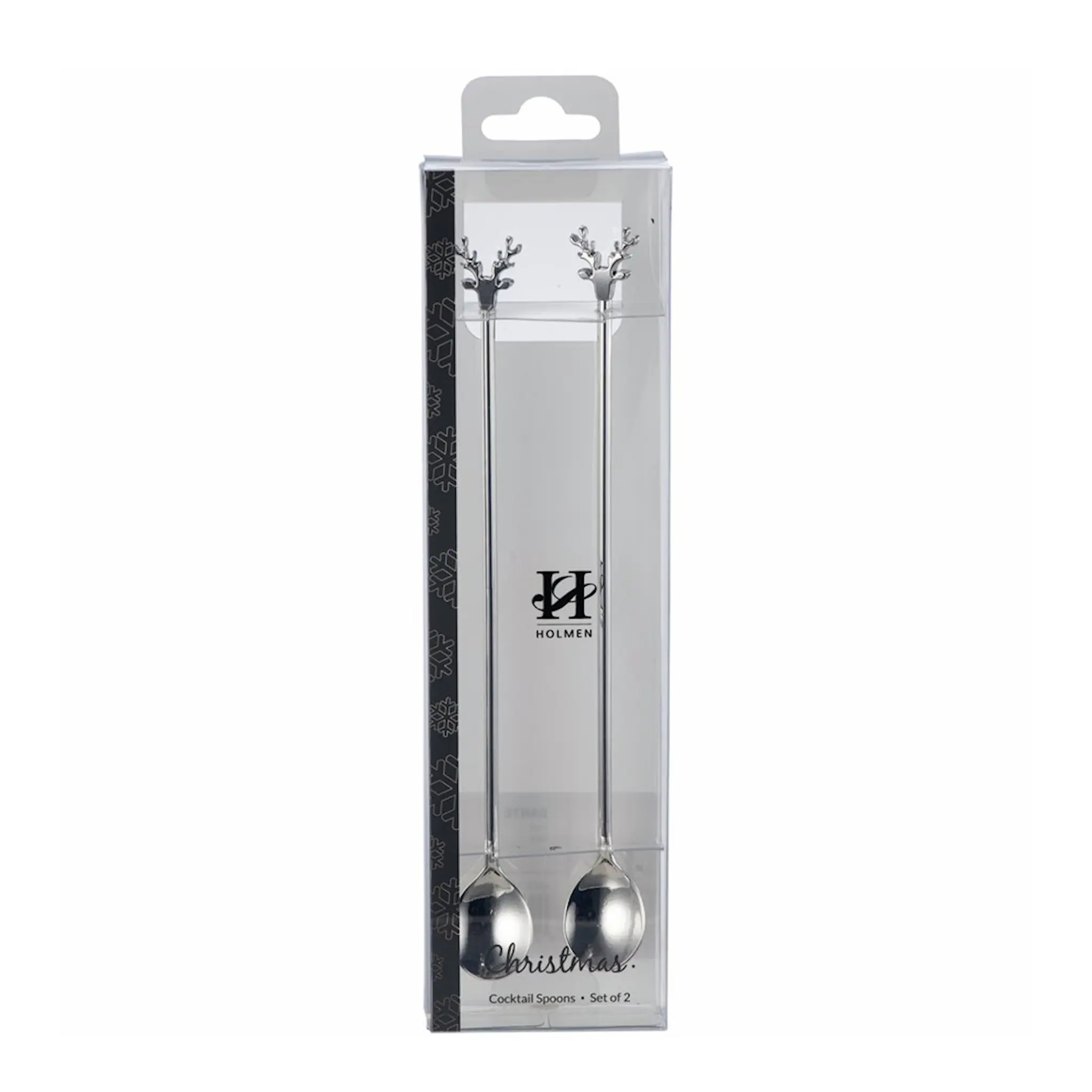 Holmen Dante lång sked 19 cm 2-pack Ren silver