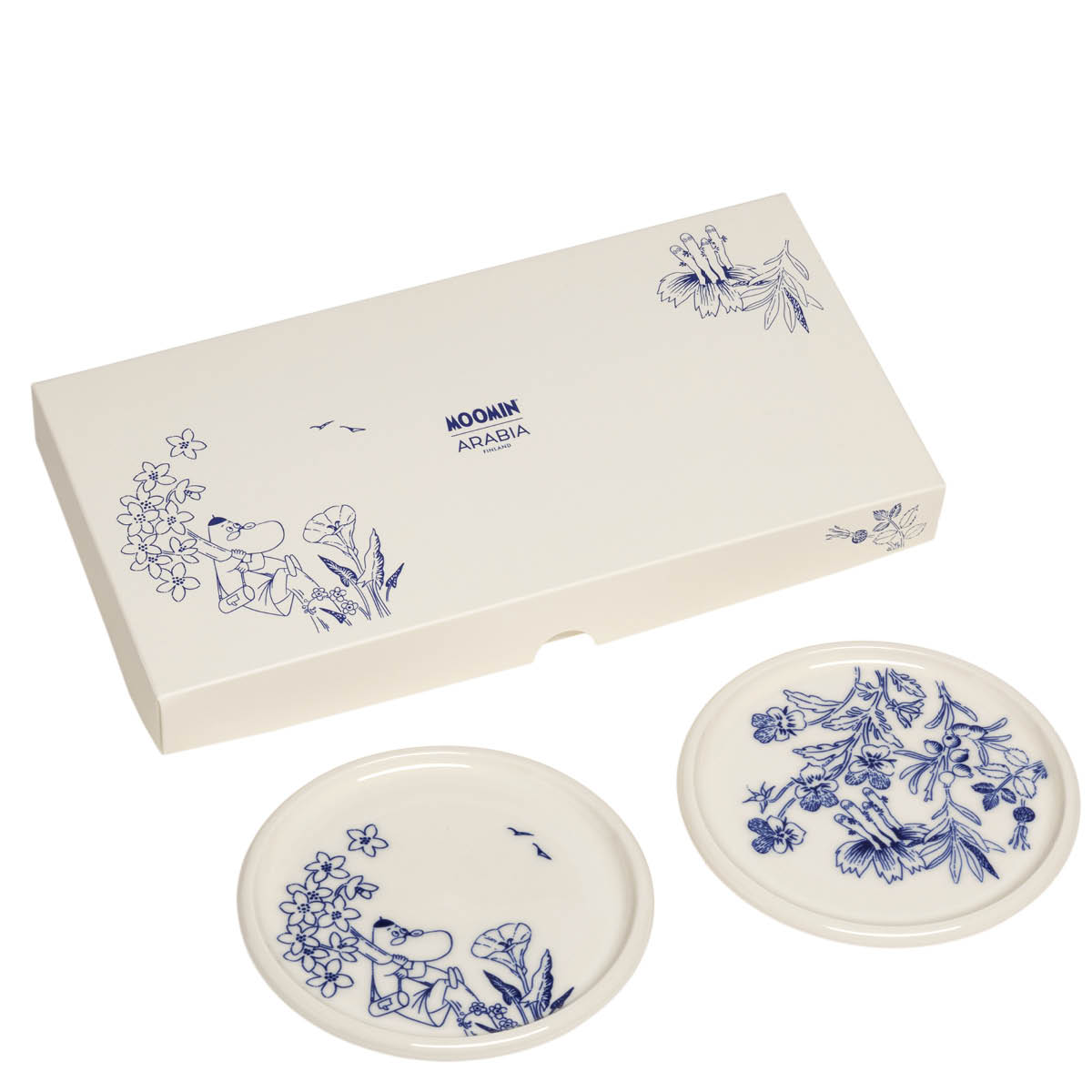 Moomin Arabia Haru Mumin minitallrik 12 cm 2-pack Hemulen