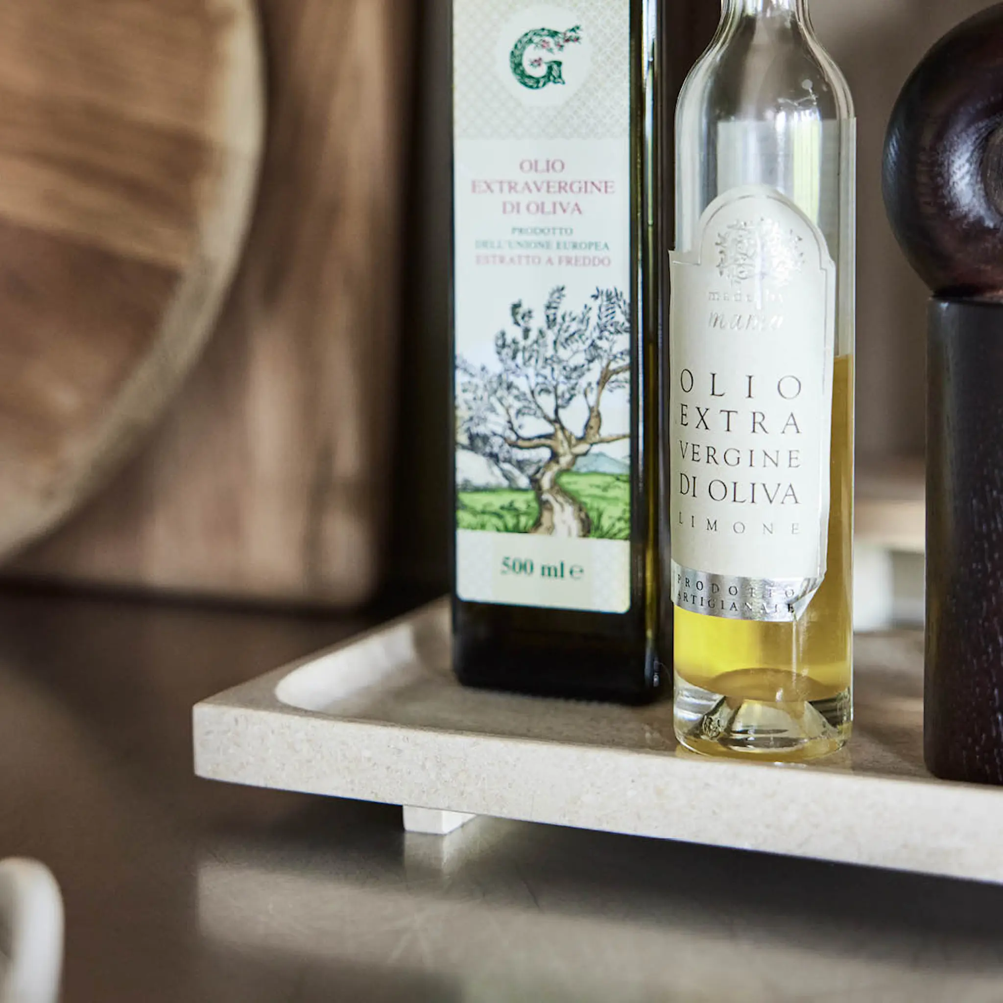 OYOY Savi Marmoritarjotin 30x14 cm Beige