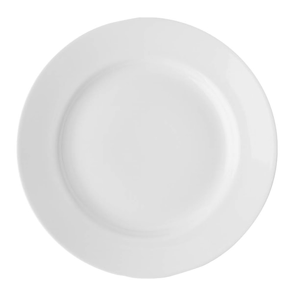 Bas tallrik med bräm 22 cm vit