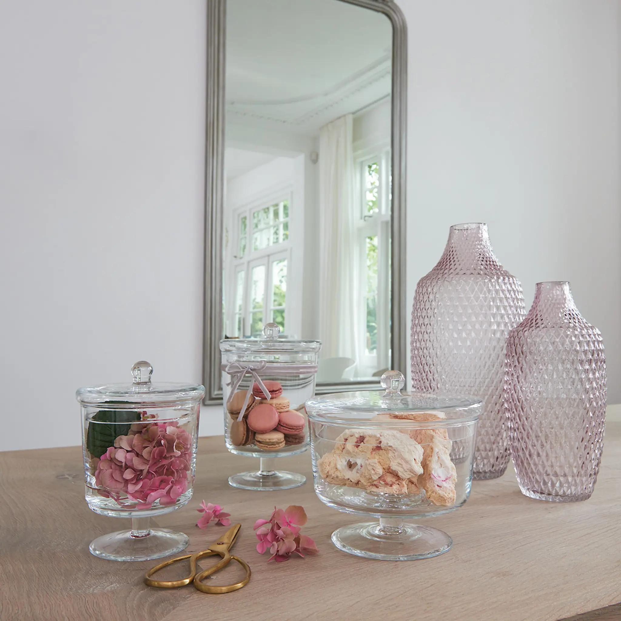 Leonardo Poesia glasskrukke på fot 18 cm