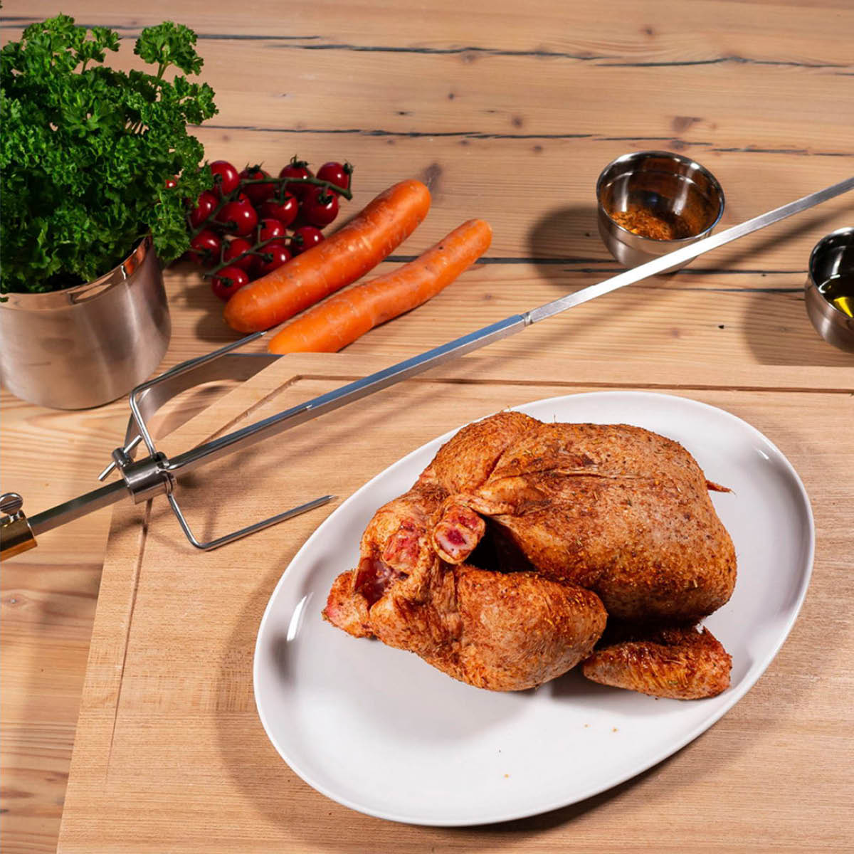 Rösle Videro G2/G3 rotisserie 62x13 cm rostfritt stål