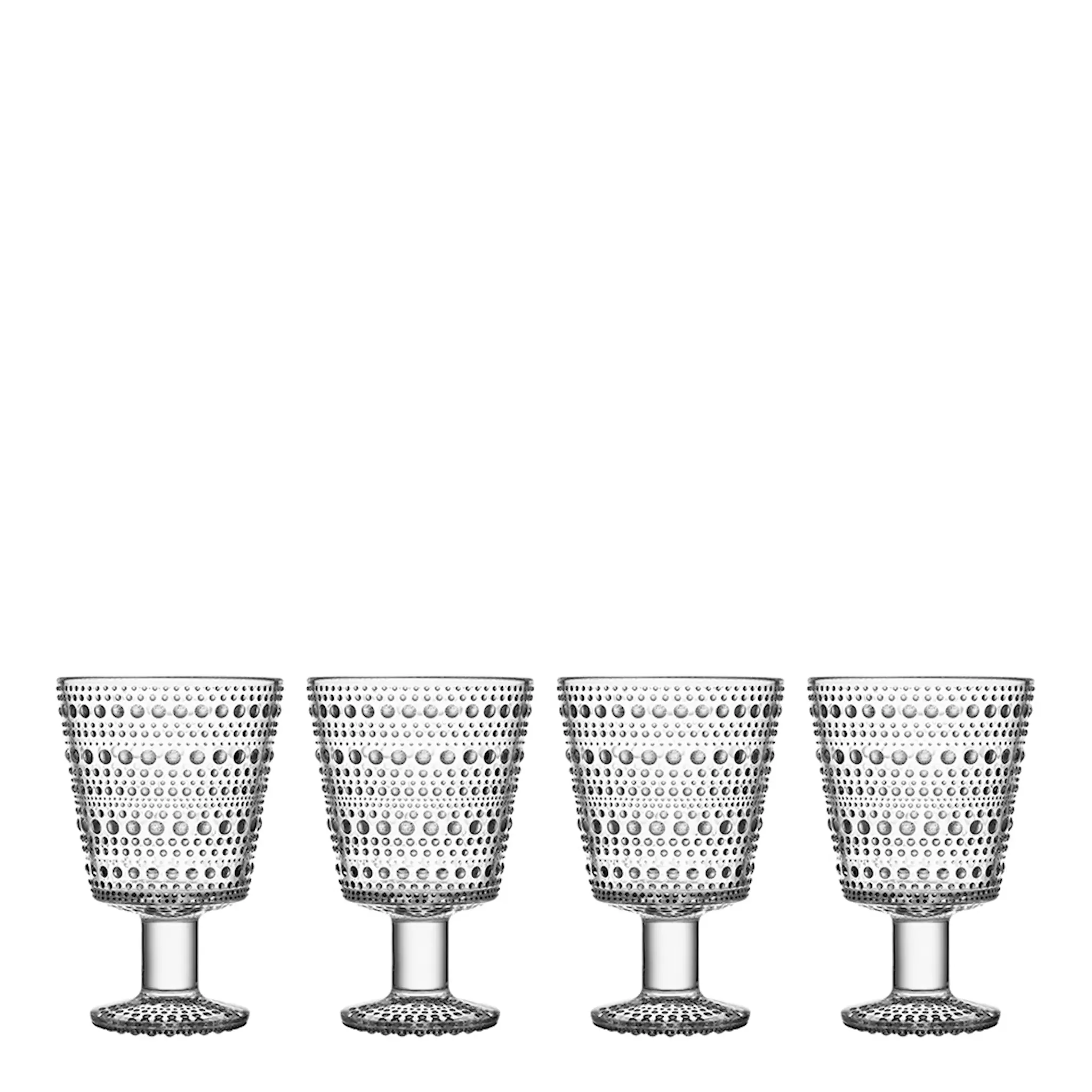 iittala Kastehelmi Glas på fot 26 cl 4-pack