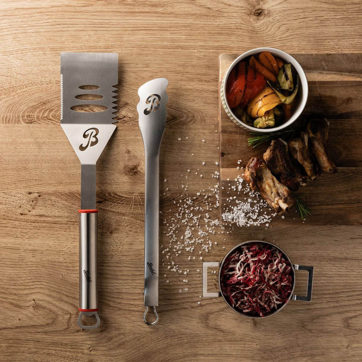 Berkel BBQ Setti: Paistinlasta + Pihdit 44 cm Ruostumaton teräs