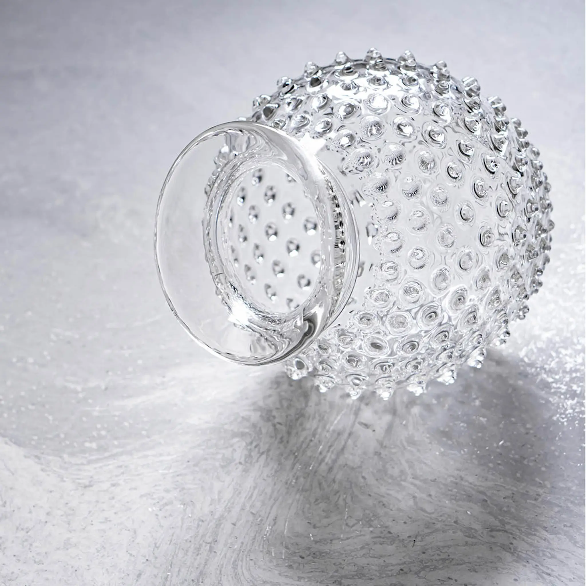 Klimchi Hobnail Maljakko reunuksella 18 cm Crystal