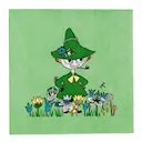 Mumin servetter 33x33 cm 20-pack Snusmumriken grön