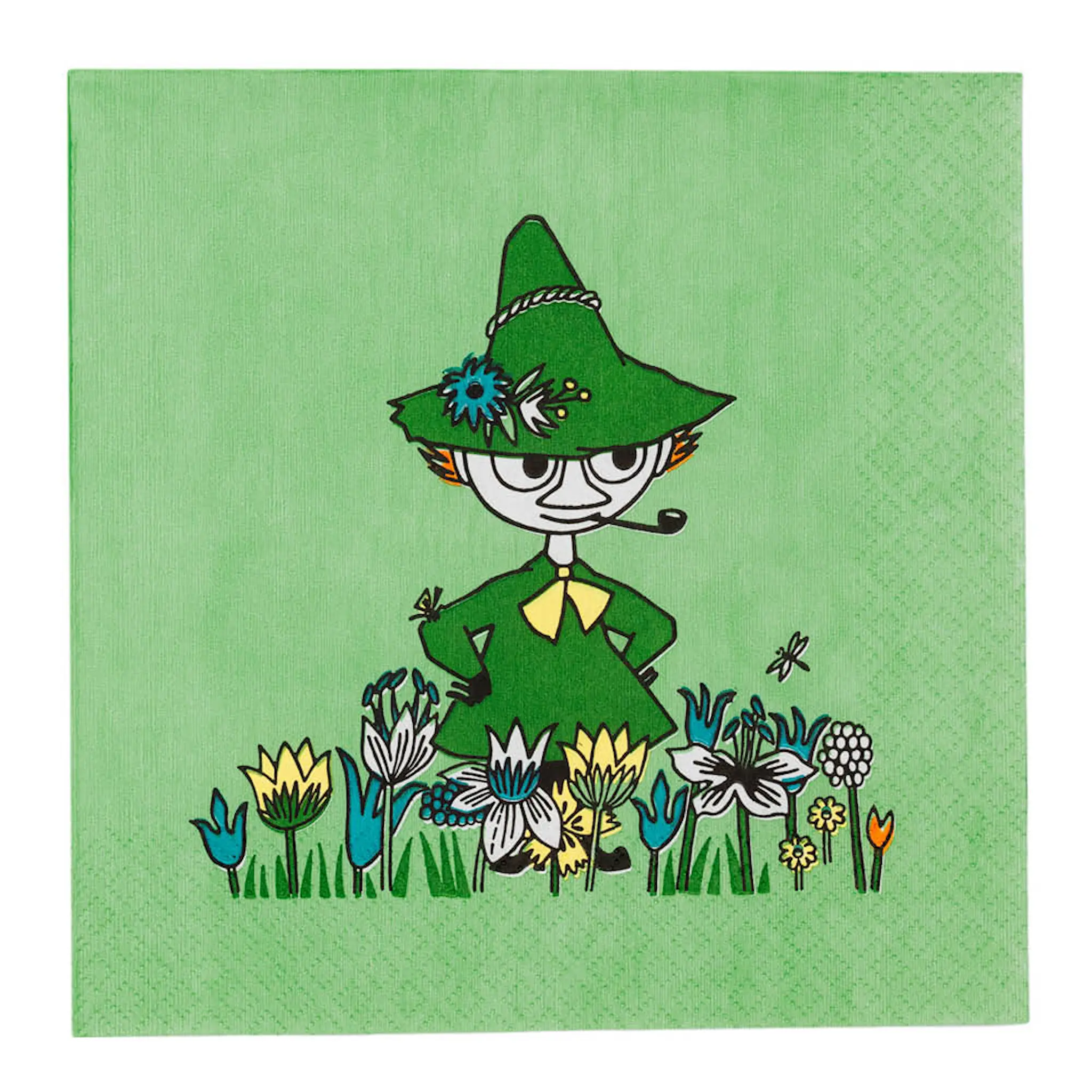Moomin Arabia Muumi Servetti Nuuskamuikkunen 33x33 cm 20 kpl Vihreä