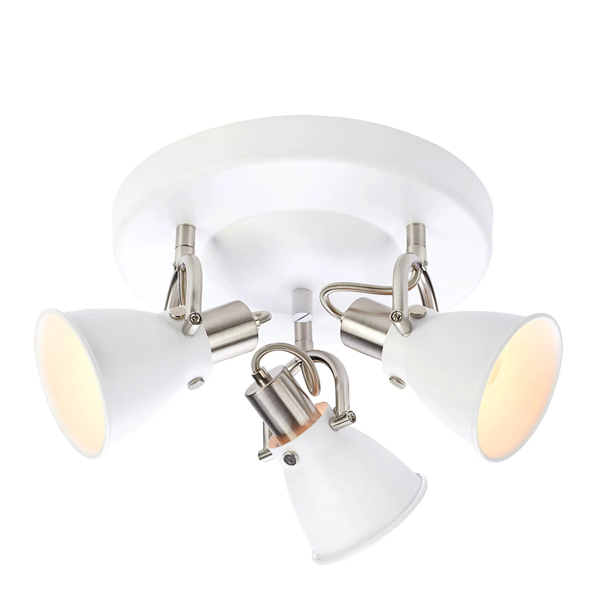 Markslöjd Alton taklampa 31 cm vit/krom