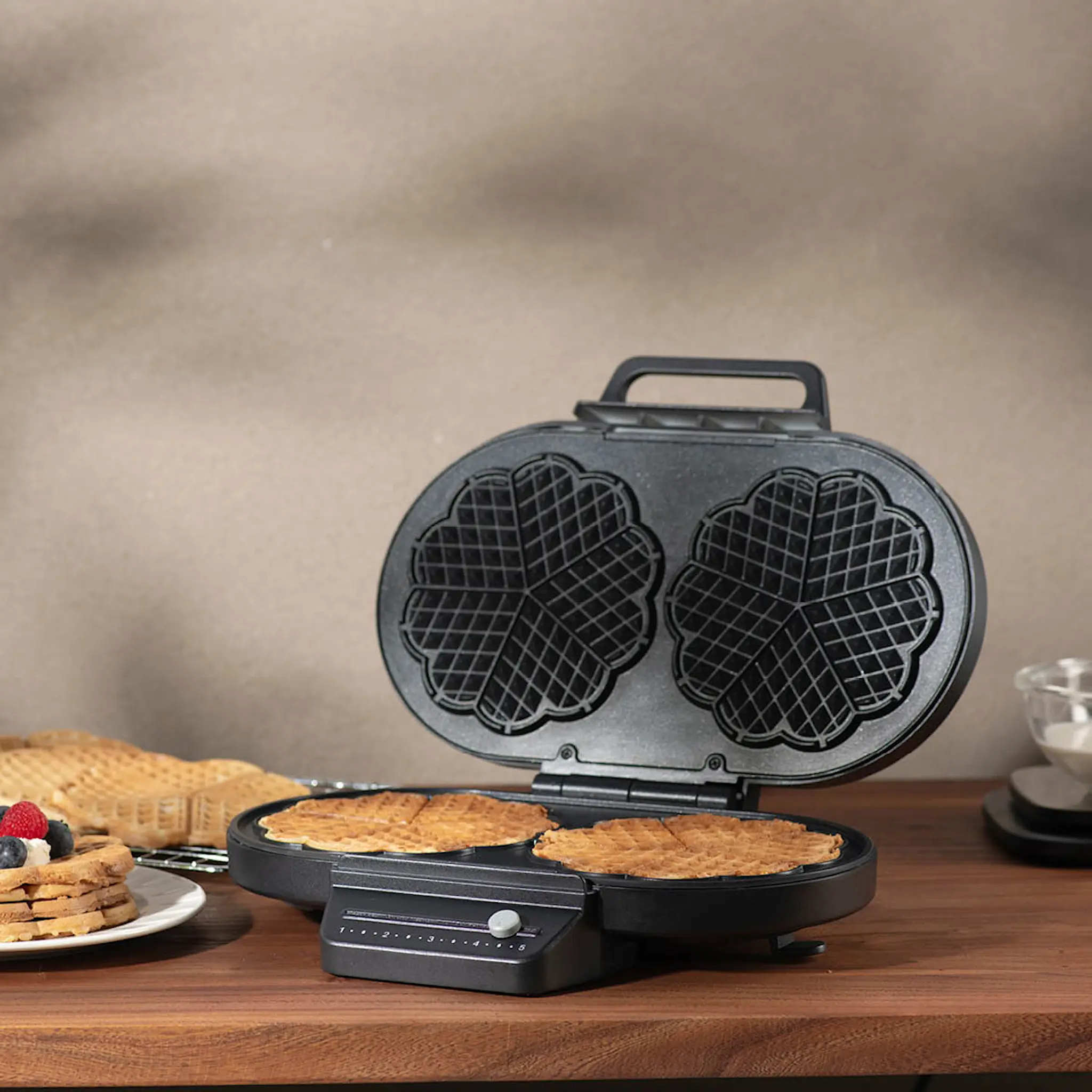 Sabor Ultimate dubbelt våffeljärn 1200W svart