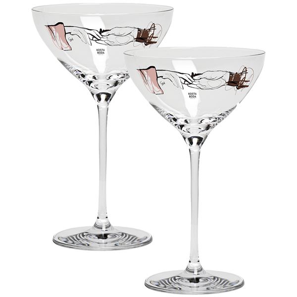 Kosta Boda - All About You Coupe Lasi 24 cl 2 kpl
