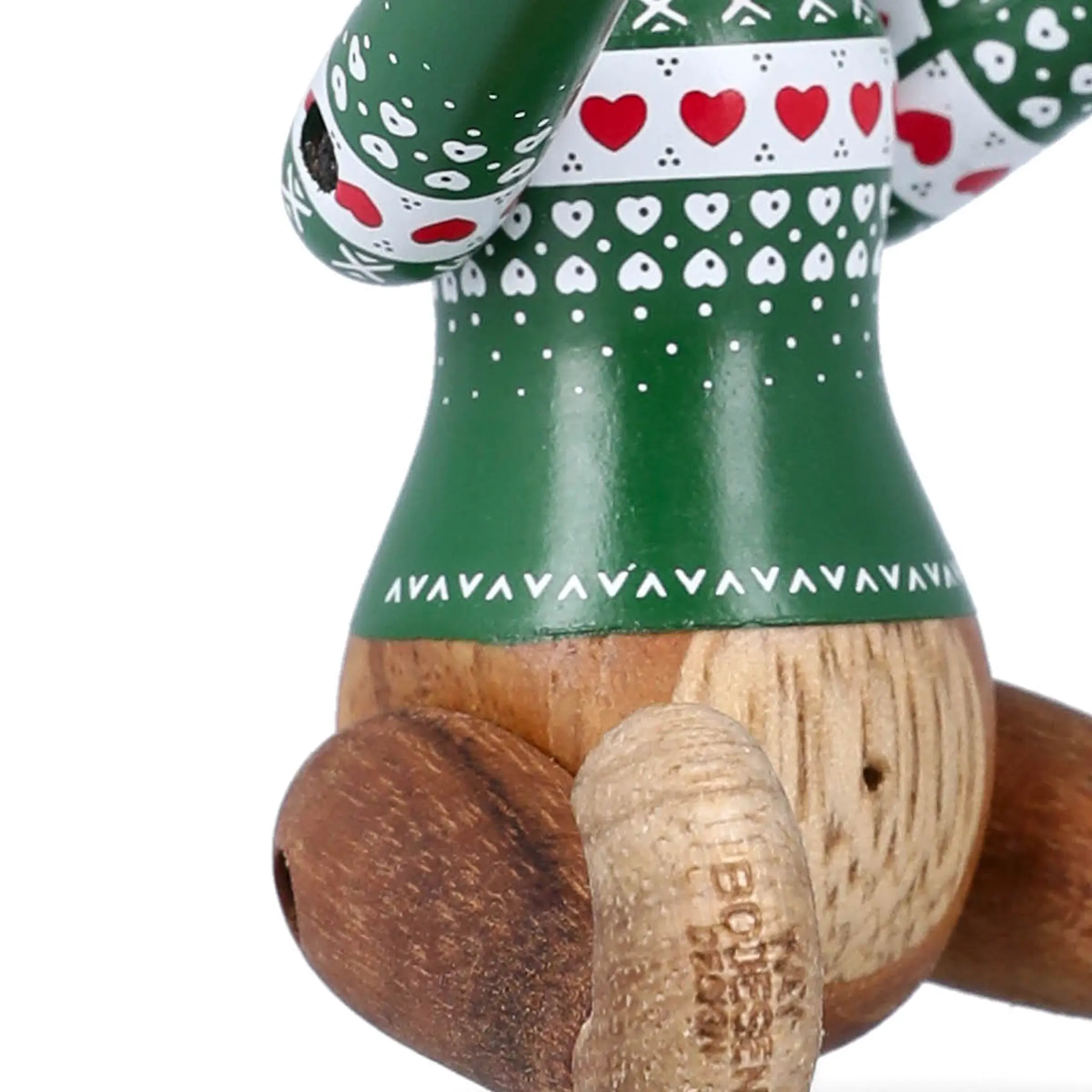 Kay Bojesen Denmark Apa 2025 christmas jumper mini 9,5 cm grön/trä