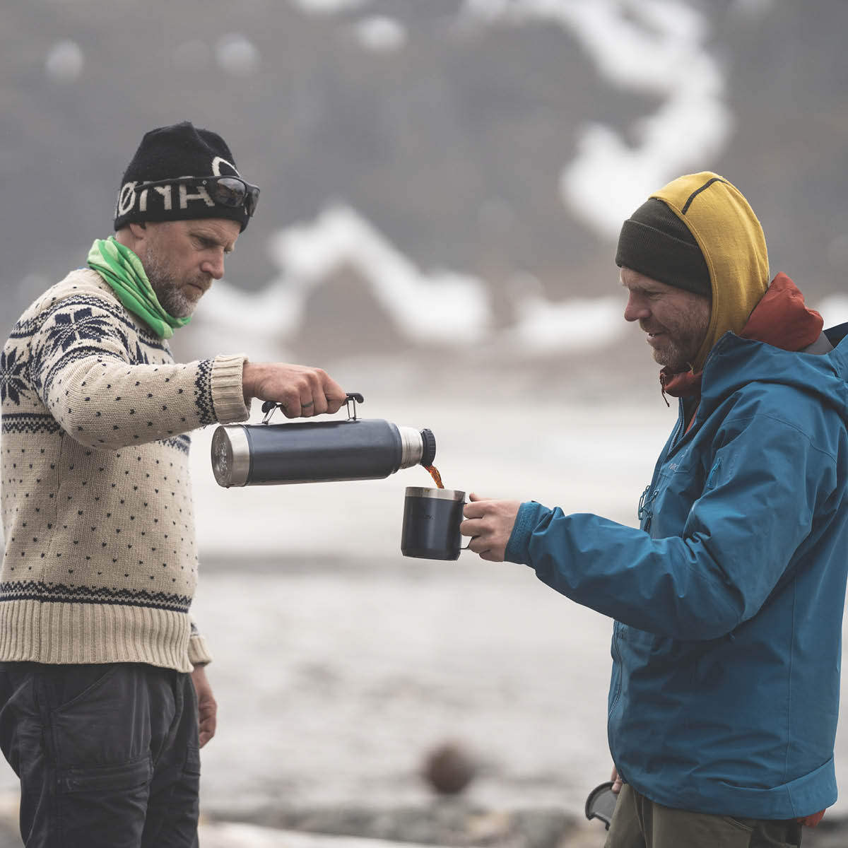 Stanley Termos med skrukork 1L svart