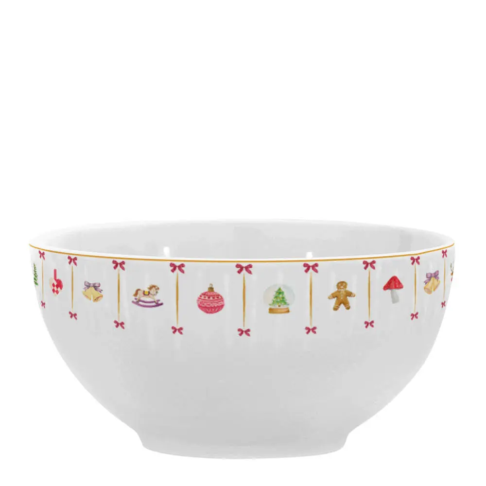 Occasions Cozy Christmas skål 14 cm hvit