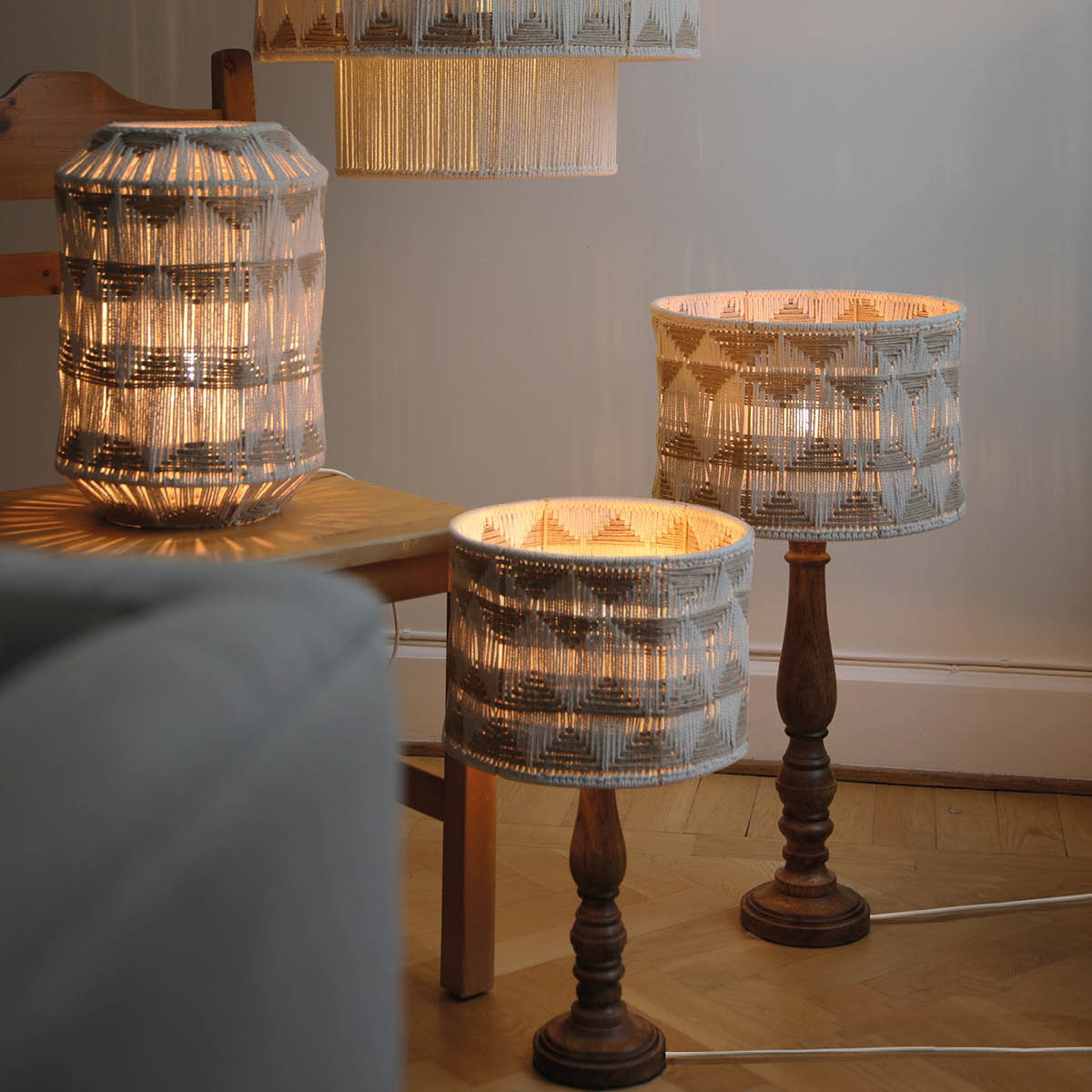 Markslöjd Ano bordlampe 62,5 cm beige/brun