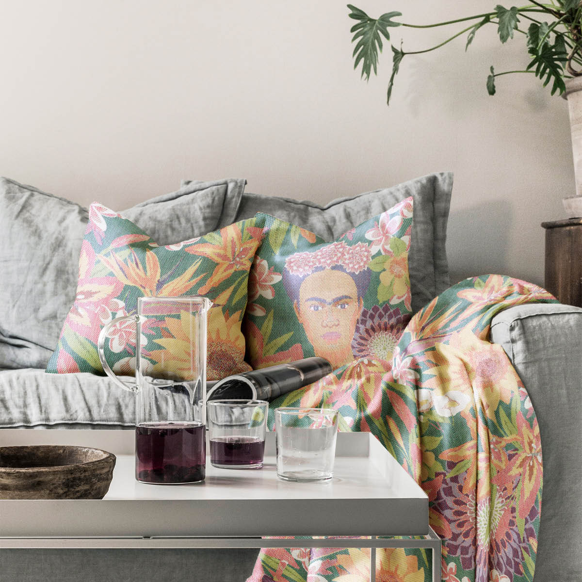 Ekelund Frida Kahlo Flores putetrekk 40x40 cm