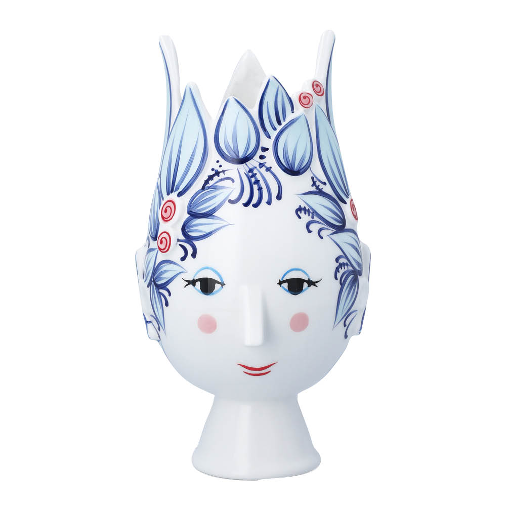 Bjørn Wiinblad Titania vas 25 cm blå