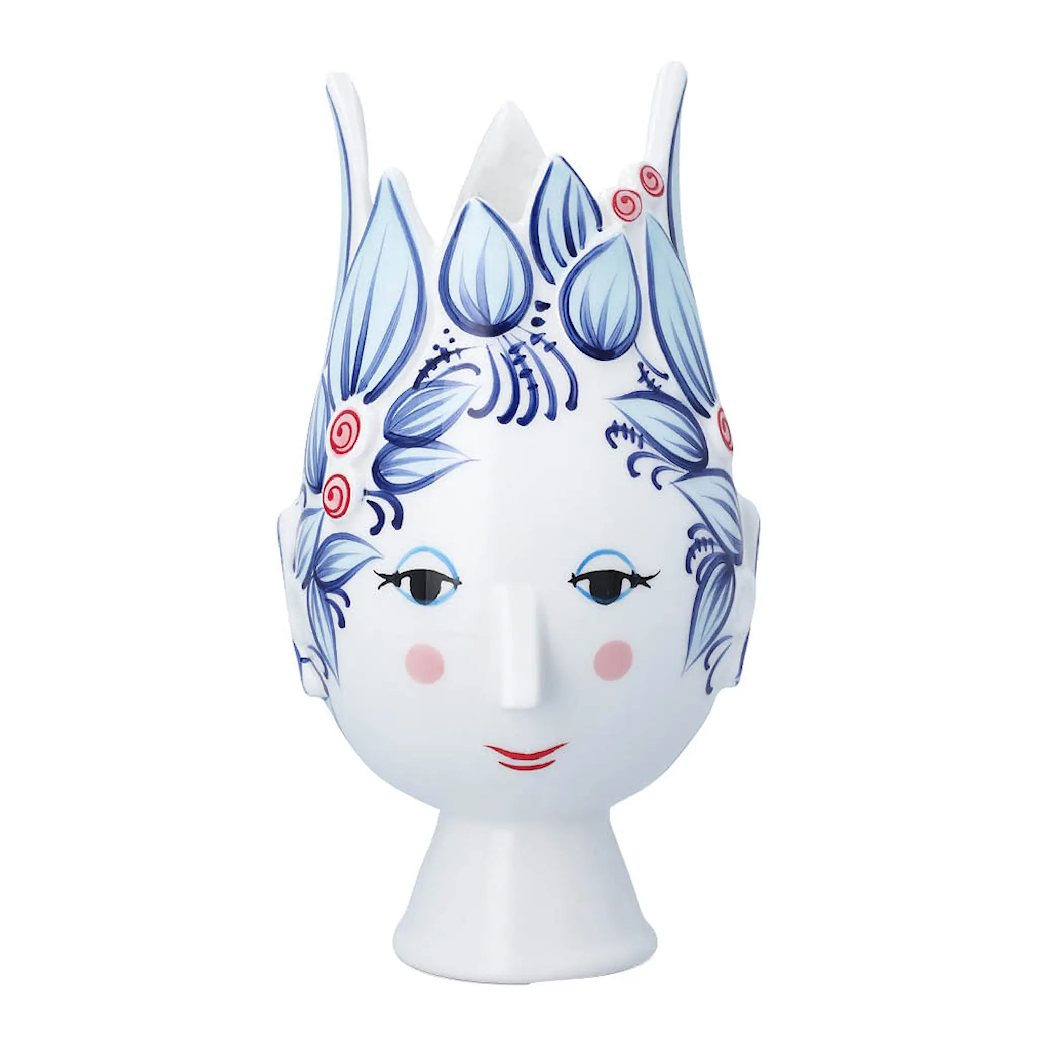 Bjørn Wiinblad Titania vas 25 cm blå