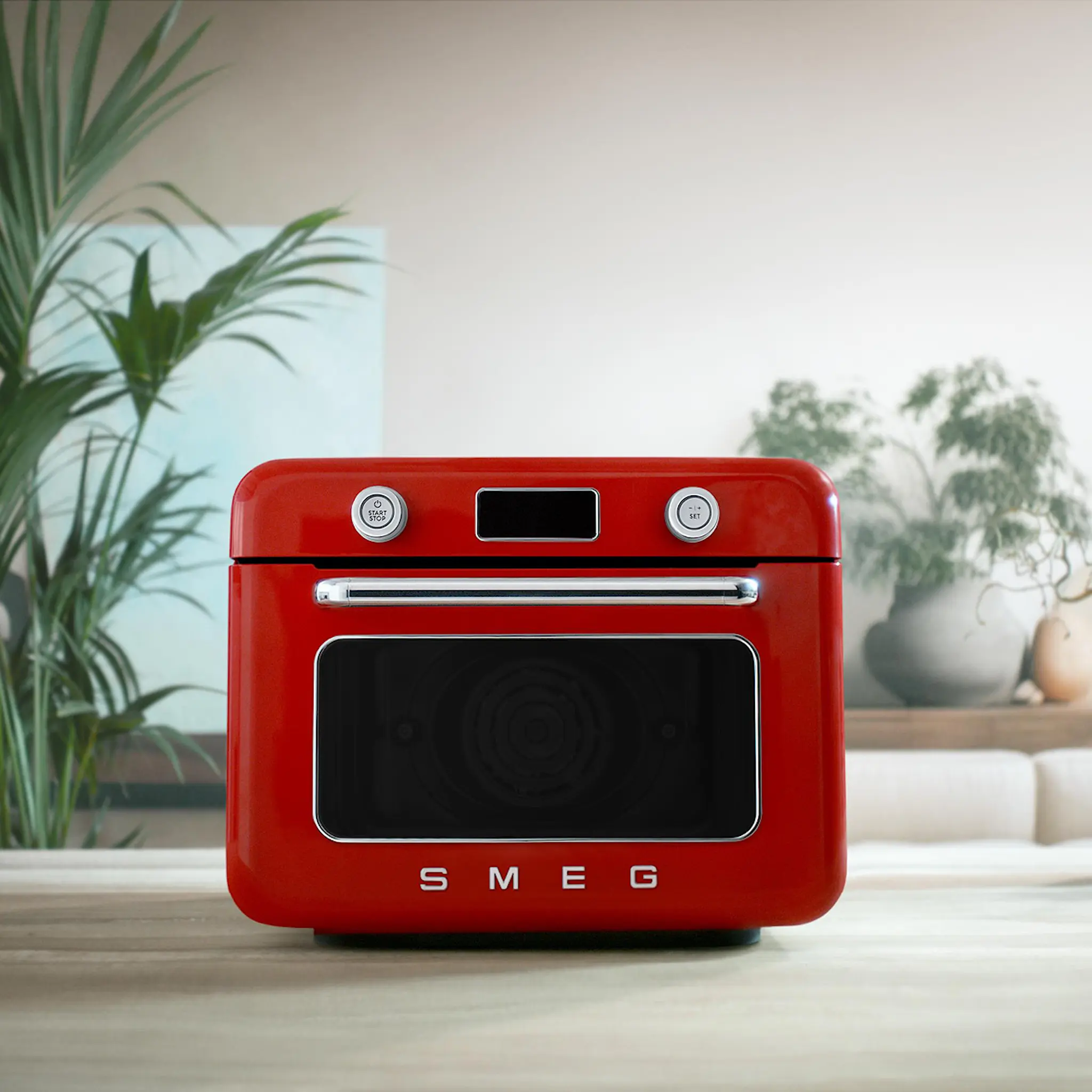 Smeg Smeg fristående ångugn COF01 röd