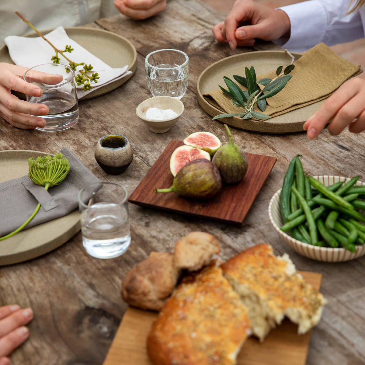 The Organic Company Serviett i bomull 20x20 cm 4 stk earth