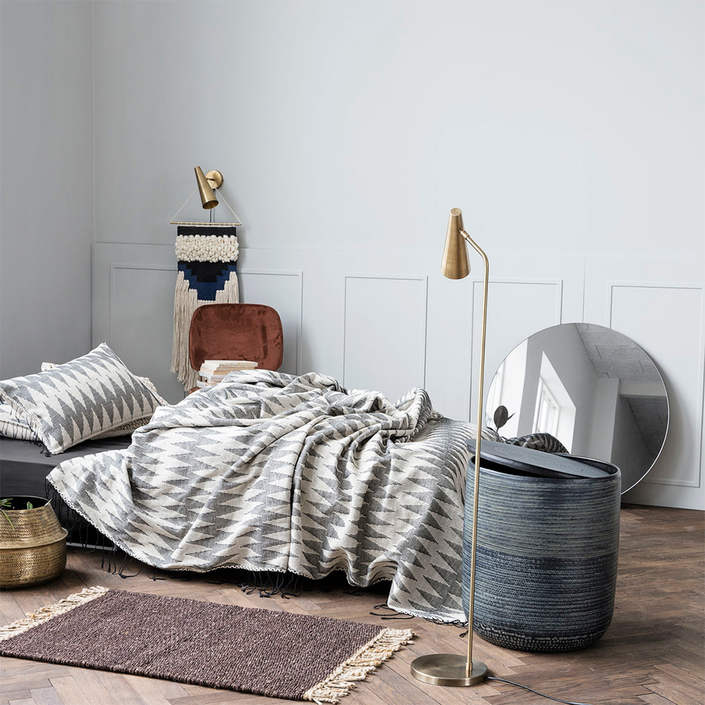 House Doctor Precise gulvlampe 124 cm messing