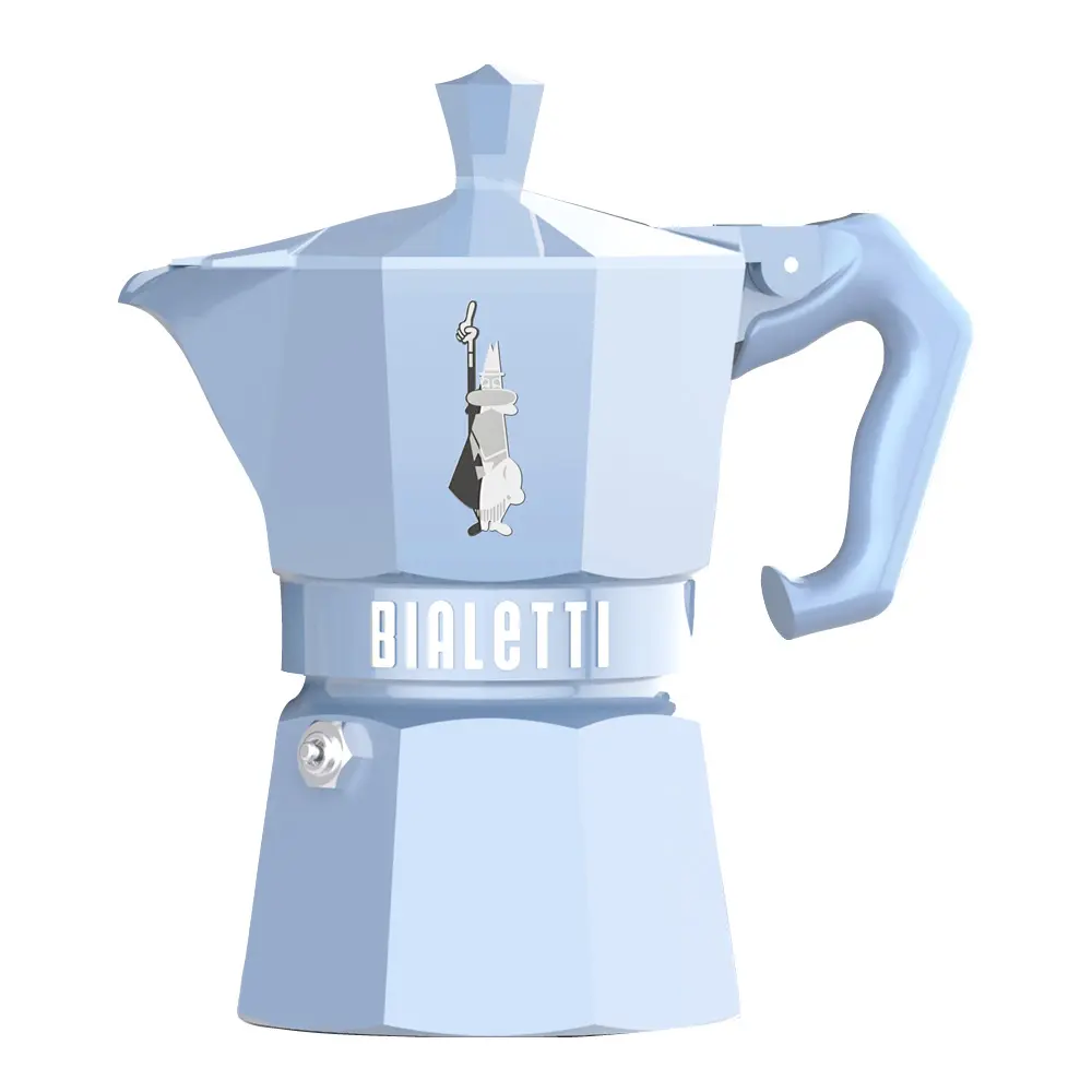 Exclusive Moka Express Mutteripannu 13 cl 3 kuppia Vaaleansininen