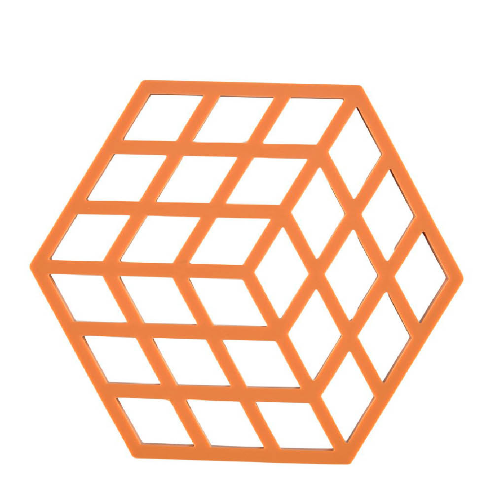 Zone Denmark Cube bordskåner 16x14 cm orange